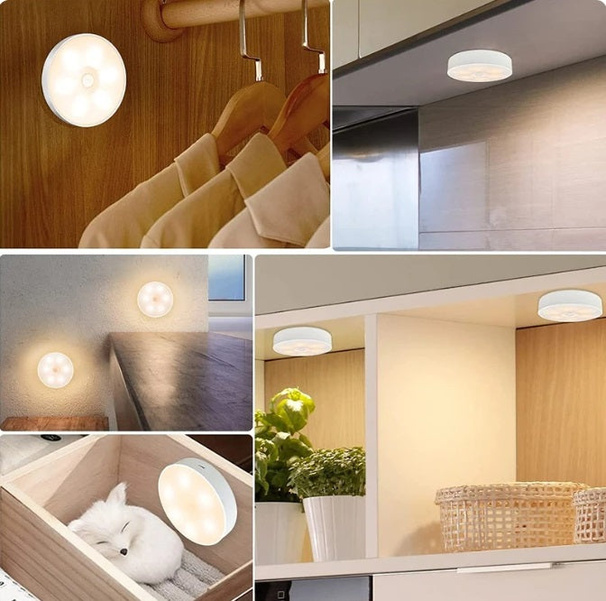 LuzSensorPro® SET X 3 DE LUZ LED CON SENSOR DE MOVIMIENTO Y RECARGABLE - ENVIO GRATIS