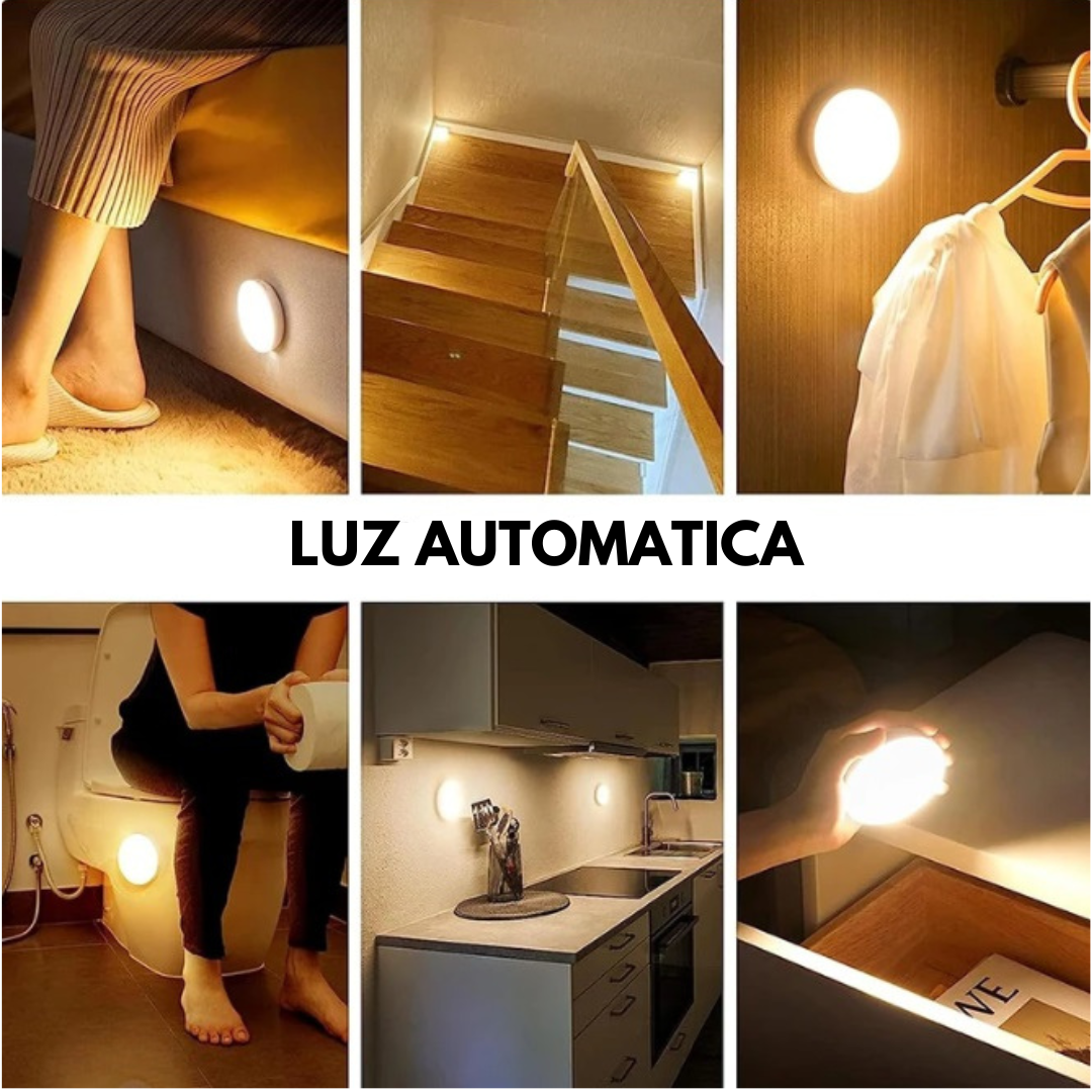 LuzSensorPro® SET X 3 DE LUZ LED CON SENSOR DE MOVIMIENTO Y RECARGABLE - ENVIO GRATIS