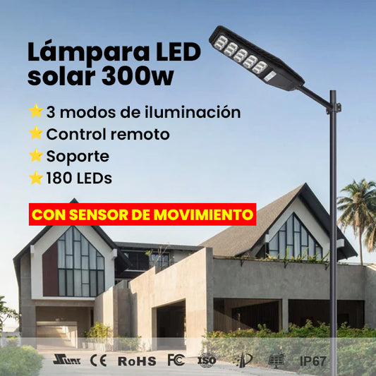 Lámpara Led solar 300w - ENVÍO GRATIS