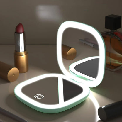 Mini espejo con luz LED - ENVÍO GRATIS