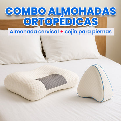Combo Almohada ortopédica + Cojín - ENVÍO GRATIS
