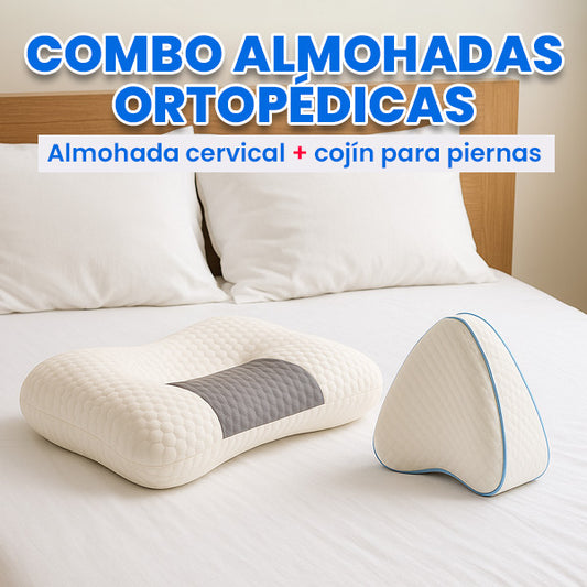 Combo Almohada ortopédica + Cojín - ENVÍO GRATIS