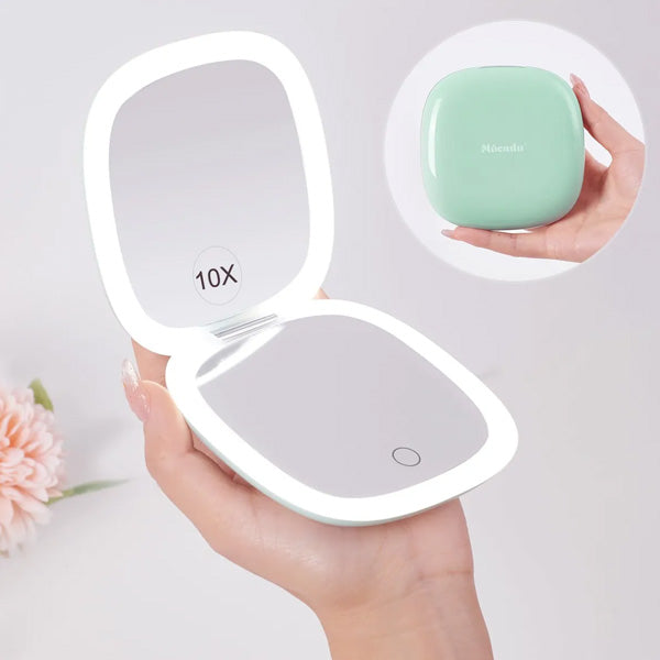 Mini espejo con luz LED - ENVÍO GRATIS