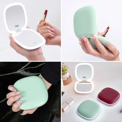 Mini espejo con luz LED - ENVÍO GRATIS