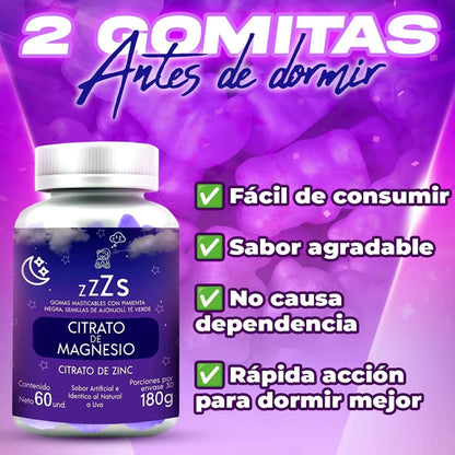 Gomitas de citrato de magnesio - ENVÍO GRATIS