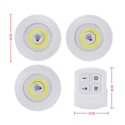 LUZ LED PRO ® SET X 3 INALAMBRICA CON CONTROL-ENVIO GRATIS