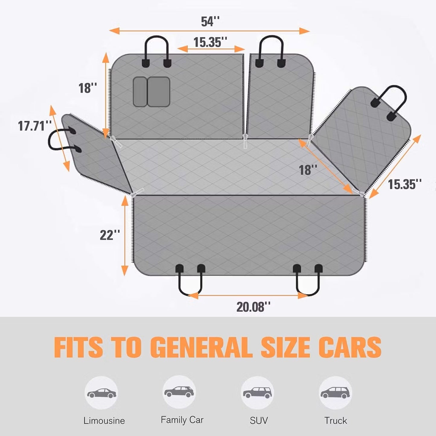 Protector para mascotas funda asiento