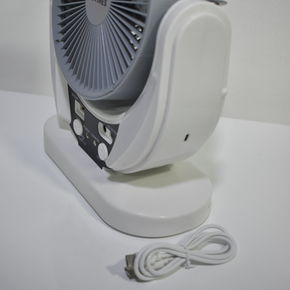 VENTILADOR RECARGABLE CON PANEL SOLAR🍃ENVIO GRATIS